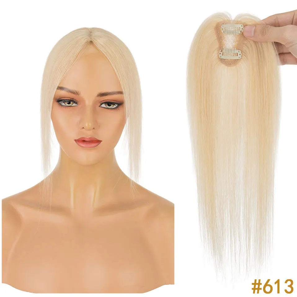 10" Clip-In Human Hair Bangs - Lightweight 3D Air Fringe with 1.6x2.4" Base