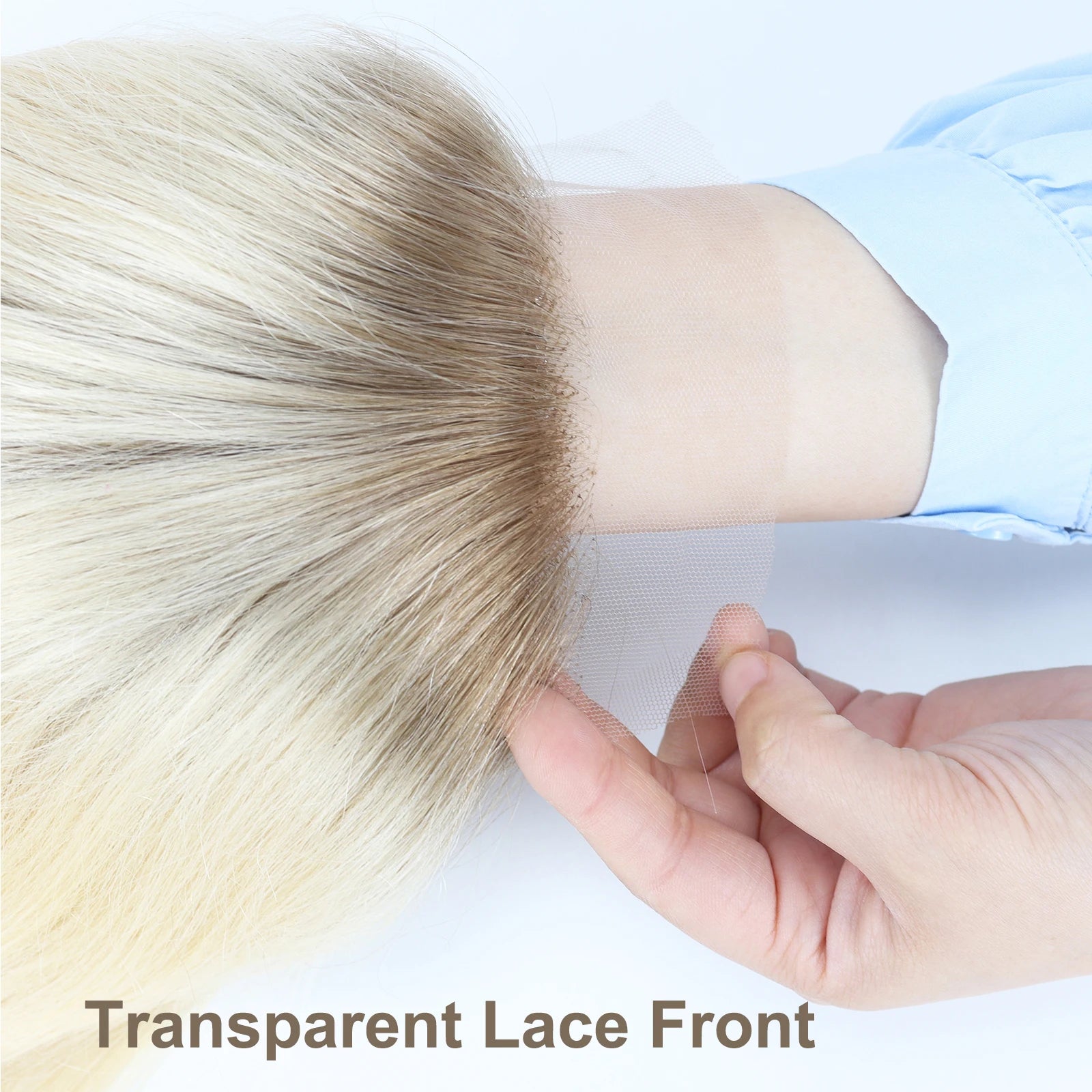 VenusEnt 5x5" Silk Skin Base Hair Topper - Virgin Remy Human Hair with Ombre Blonde Highlights