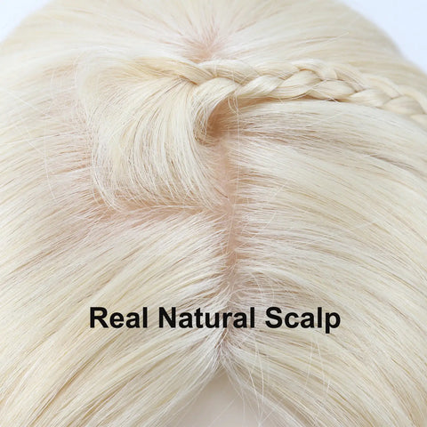 12x13 & 15x16 CM · Silk Skin PU Base · European Remy Human Hair Topper · Straight · #613 Blonde · for Women Clip-In