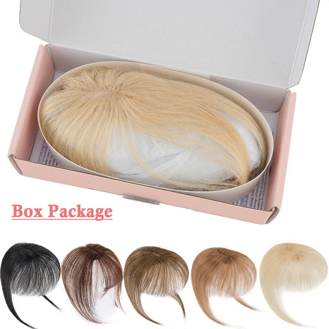 6x4.5 CM · Clip-In Bangs Piece · 100% Real Human Hair · Hair Topper · 3D Air Bangs Freestyle · for Women