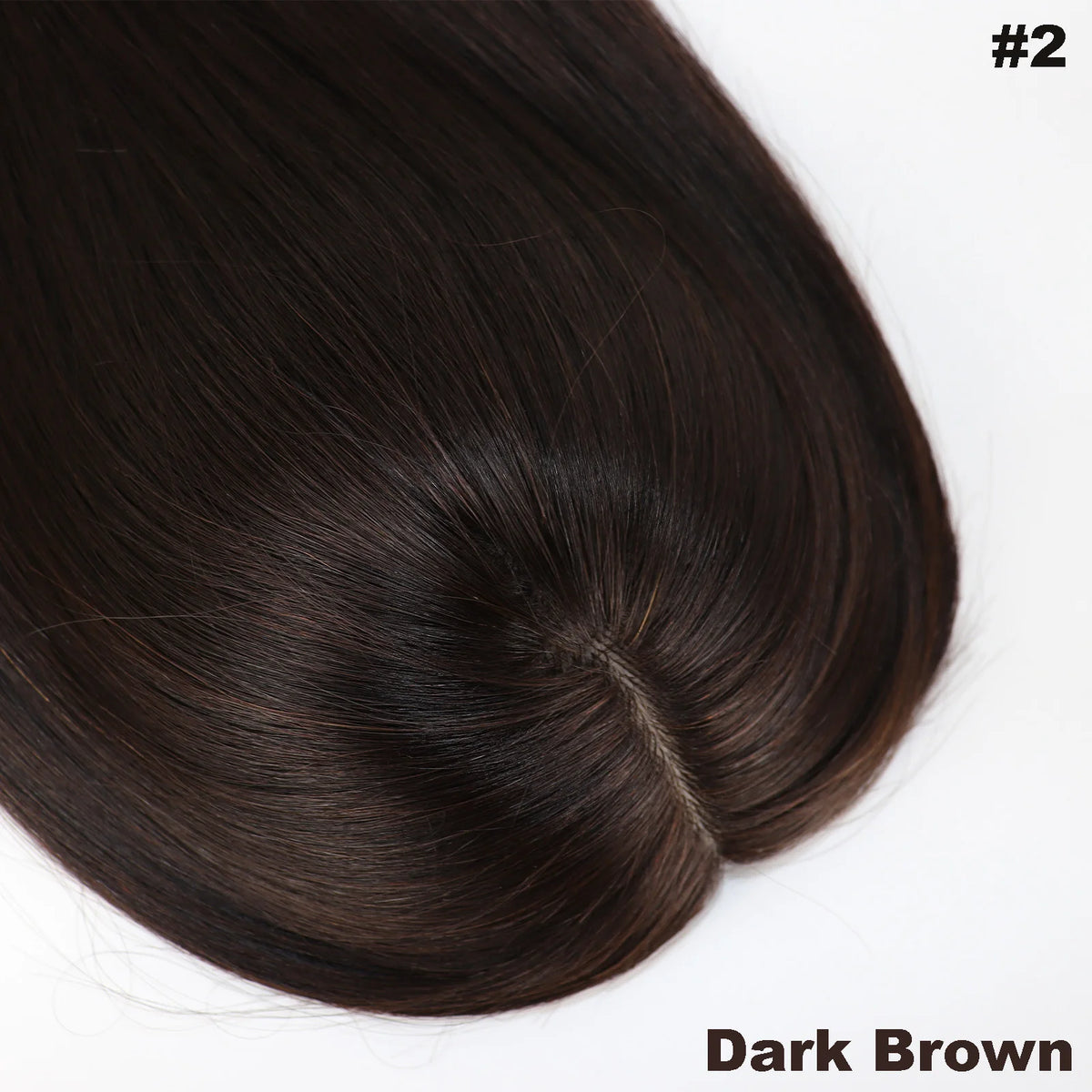 11x13–16x18 CM · Silk Base · Malaysian Virgin Human Hair Topper · Straight · Natural Colors · for Women Clip-In